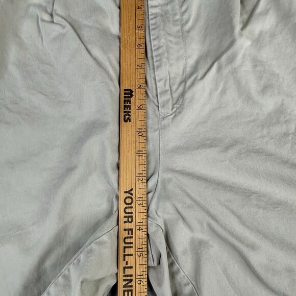 Tommy Hilfiger Pleated Shorts Mens 36x7 90s Lion Crest Twill Tan‎ Khaki Chino - Picture 10 of 11